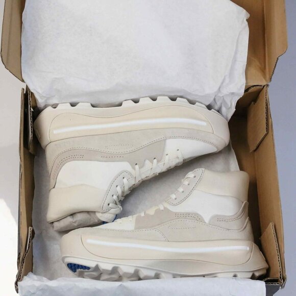 New!  Sorel ONA 503 Mid Platform Sneaker in Chalk, Sea Salt, Size 5 - Picture 7 of 10